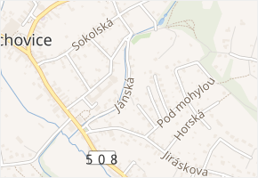 Jánská v obci Mnichovice - mapa ulice