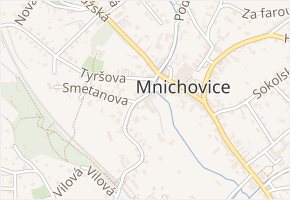 Ke Kunicím v obci Mnichovice - mapa ulice