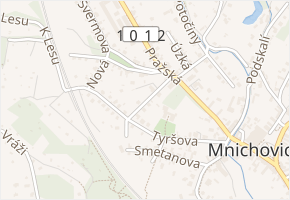 Konrádova v obci Mnichovice - mapa ulice
