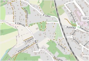 Modřínová v obci Mnichovice - mapa ulice