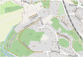 Na Konci v obci Mnichovice - mapa ulice