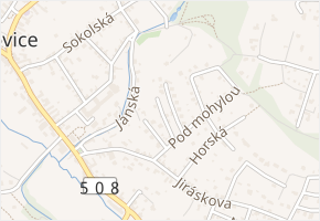 Prodloužená v obci Mnichovice - mapa ulice