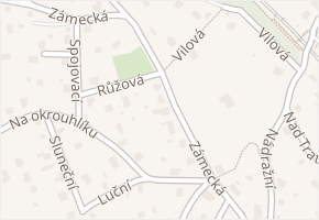 Zámecká v obci Mnichovice - mapa ulice