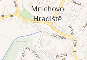 Arnoldova v obci Mnichovo Hradiště - mapa ulice