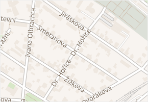 Dr. Hořice v obci Mnichovo Hradiště - mapa ulice