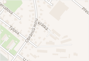 Krátká v obci Mnichovo Hradiště - mapa ulice