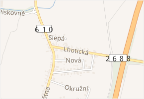 Lhotická v obci Mnichovo Hradiště - mapa ulice
