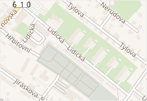 Lidická v obci Mnichovo Hradiště - mapa ulice