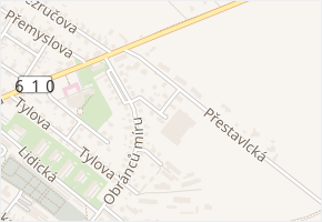 Lomená v obci Mnichovo Hradiště - mapa ulice