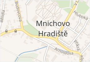 Mnichovo Hradiště v obci Mnichovo Hradiště - mapa části obce