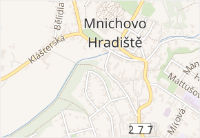 Na Hradčanech v obci Mnichovo Hradiště - mapa ulice