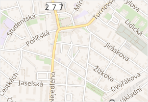 Nádražní v obci Mnichovo Hradiště - mapa ulice
