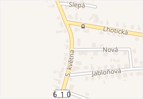 Nová v obci Mnichovo Hradiště - mapa ulice