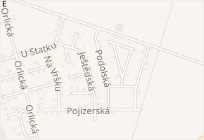 Podolská v obci Mnichovo Hradiště - mapa ulice