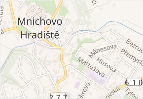 Podskalská v obci Mnichovo Hradiště - mapa ulice