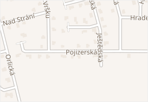 Pojizerská v obci Mnichovo Hradiště - mapa ulice