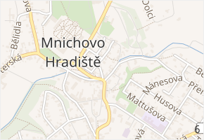 Příkrá v obci Mnichovo Hradiště - mapa ulice
