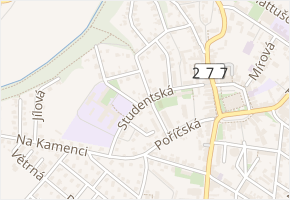 Studentská v obci Mnichovo Hradiště - mapa ulice