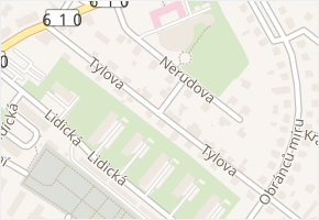 Tylova v obci Mnichovo Hradiště - mapa ulice