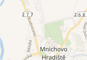 Za Zámkem v obci Mnichovo Hradiště - mapa ulice