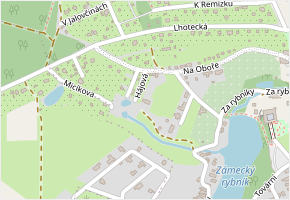 Hájová v obci Mníšek pod Brdy - mapa ulice