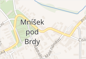 Průmyslová v obci Mníšek pod Brdy - mapa ulice