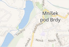 Za Sokolovnou v obci Mníšek pod Brdy - mapa ulice