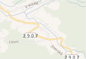 Jizerská v obci Mníšek - mapa ulice