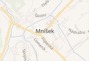 Liberecká v obci Mníšek - mapa ulice