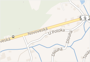 Novoveská v obci Mníšek - mapa ulice