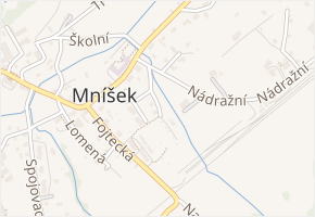 Rákosová v obci Mníšek - mapa ulice