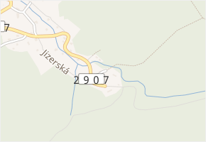Veverčí v obci Mníšek - mapa ulice