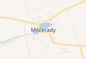 Močerady v obci Močerady - mapa části obce