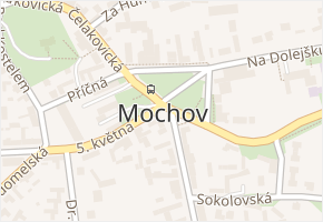 Mochov v obci Mochov - mapa části obce
