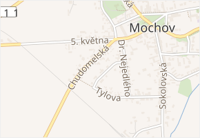 Na Zátiší v obci Mochov - mapa ulice