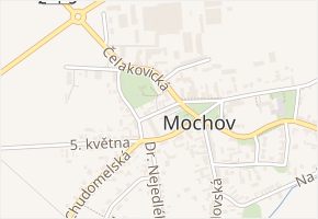 Příčná v obci Mochov - mapa ulice