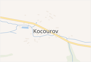 Kocourov v obci Mochtín - mapa části obce