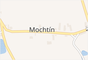 Mochtín v obci Mochtín - mapa části obce