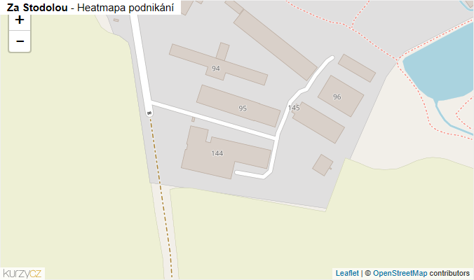 Mapa Za Stodolou - Firmy v ulici.