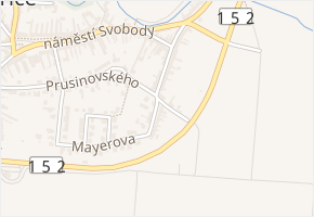 Krakovská v obci Modřice - mapa ulice