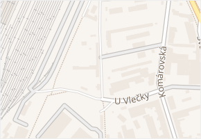 U Vlečky v obci Modřice - mapa ulice