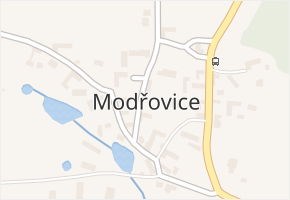 Modřovice v obci Modřovice - mapa části obce
