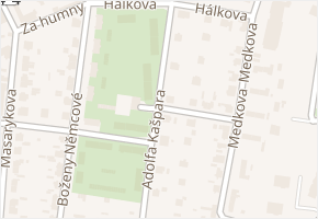 Adolfa Kašpara v obci Mohelnice - mapa ulice
