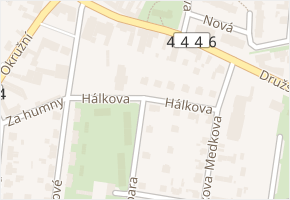 Hálkova v obci Mohelnice - mapa ulice