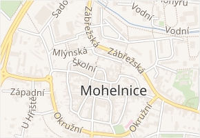 Kostelní nám. v obci Mohelnice - mapa ulice