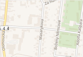 Masarykova v obci Mohelnice - mapa ulice