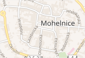 nám. Svobody v obci Mohelnice - mapa ulice