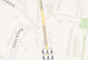 Olomoucká v obci Mohelnice - mapa ulice