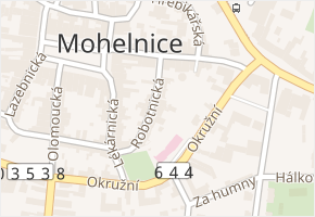 Robotnická v obci Mohelnice - mapa ulice