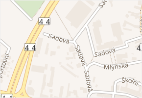 Sadová v obci Mohelnice - mapa ulice